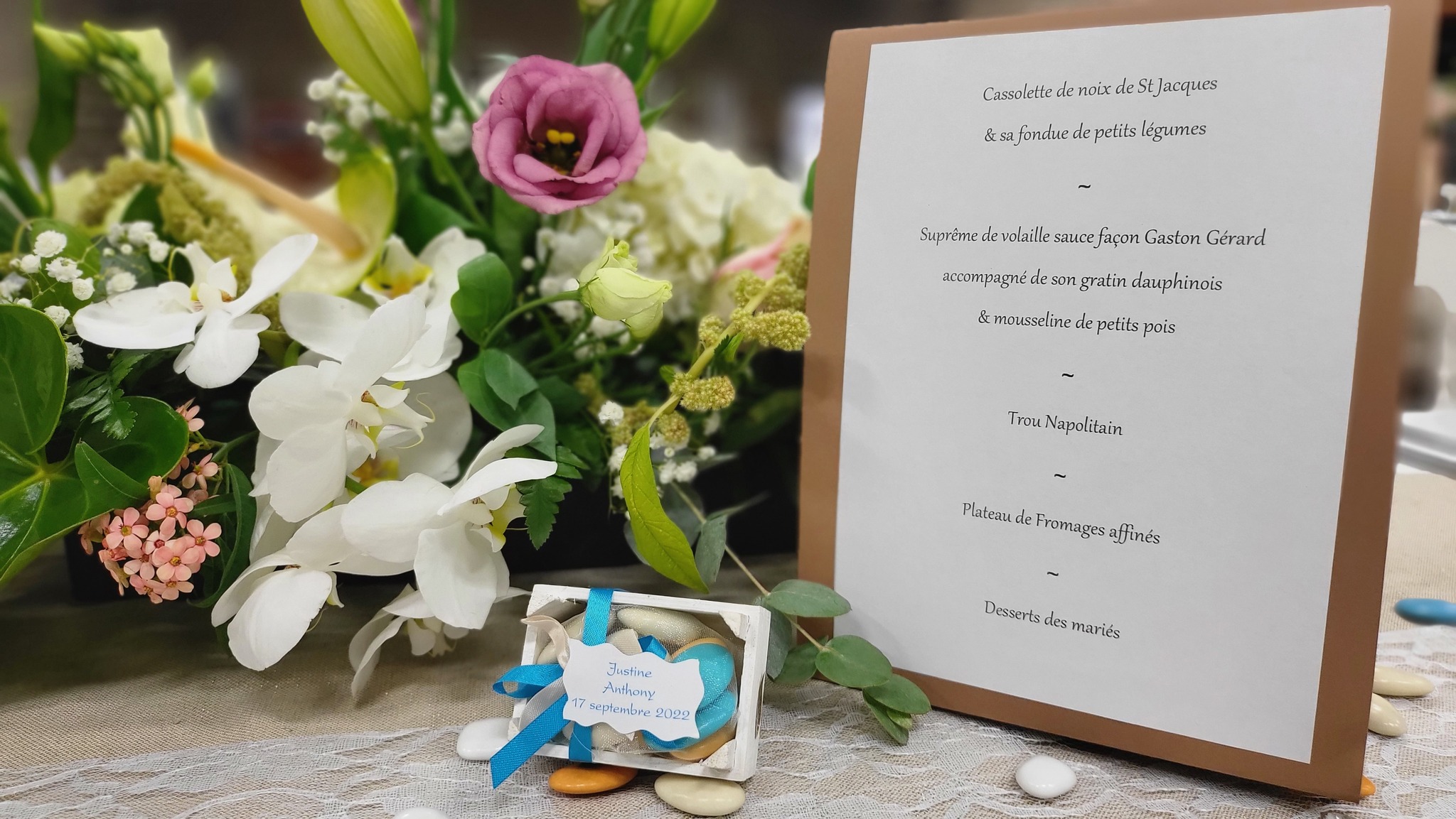 Menu mariage - Sillon Traiteur Dijon